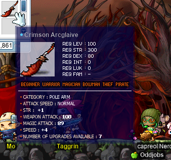 My first Crimson Arcglaive crafting result