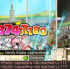 capreolina hits level 117~!