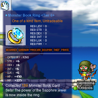 capreolina obtains the T6 Monster Book ring!!