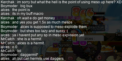 can hermits use daggers