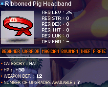 Ribboned Pig Headband