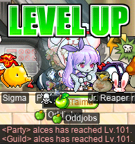 alces hits level 101~!
