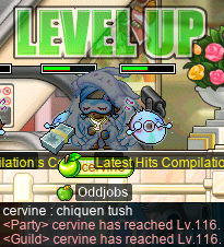 cervine hits level 116~!