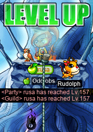 rusa hits level 157 during HT!!
