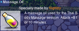 Massage Oil, made specially by Nightzy