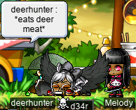 *eats deer meat*