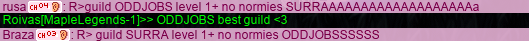 R> guild SURRA level 1+ no normies ODDJOBSSSSSS