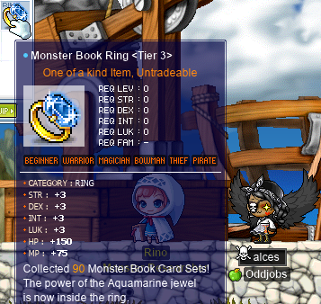 alces gets tier 3 of the Monster Book Ring!