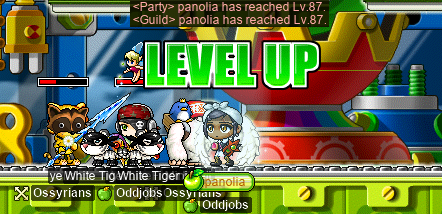 panolia hits level 87~!
