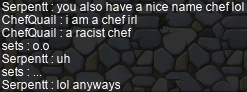 a racist chef