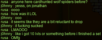 Card-hunting Wolf Spiders…?
