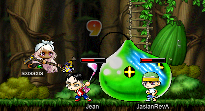 JasianRevA, axisaxis, & Jean vs. King Slime