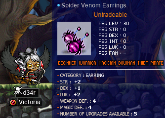 d34r’s Spider Venom Earrings