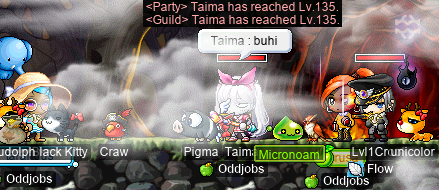 Taima hits level 135~!!!