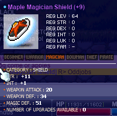 Tacgnol’s Maple Magician Shield