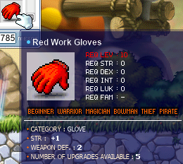 porcinus’s Red Work Gloves