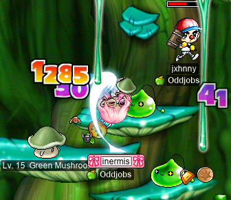 Back in the slime tree, to help jxhnny