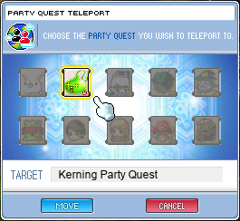 Party quest teleport GUI