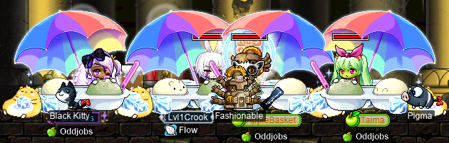 Mochi chairs out at the evil Rauana lair