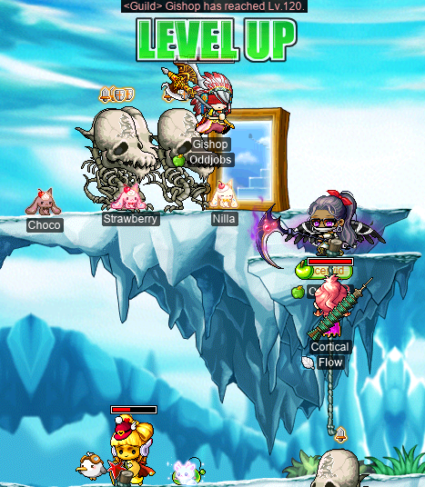 Gishop hitting level 120 @ The Dragon Nest Left Behind, with cervid, Cortical, & SwordFurbs