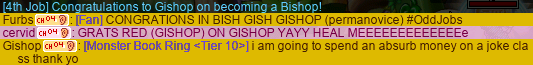 Congratulations to Gishop on becoming a Gishop!