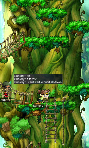 Suntory: ah / a forest / i cant wait to cut it all down