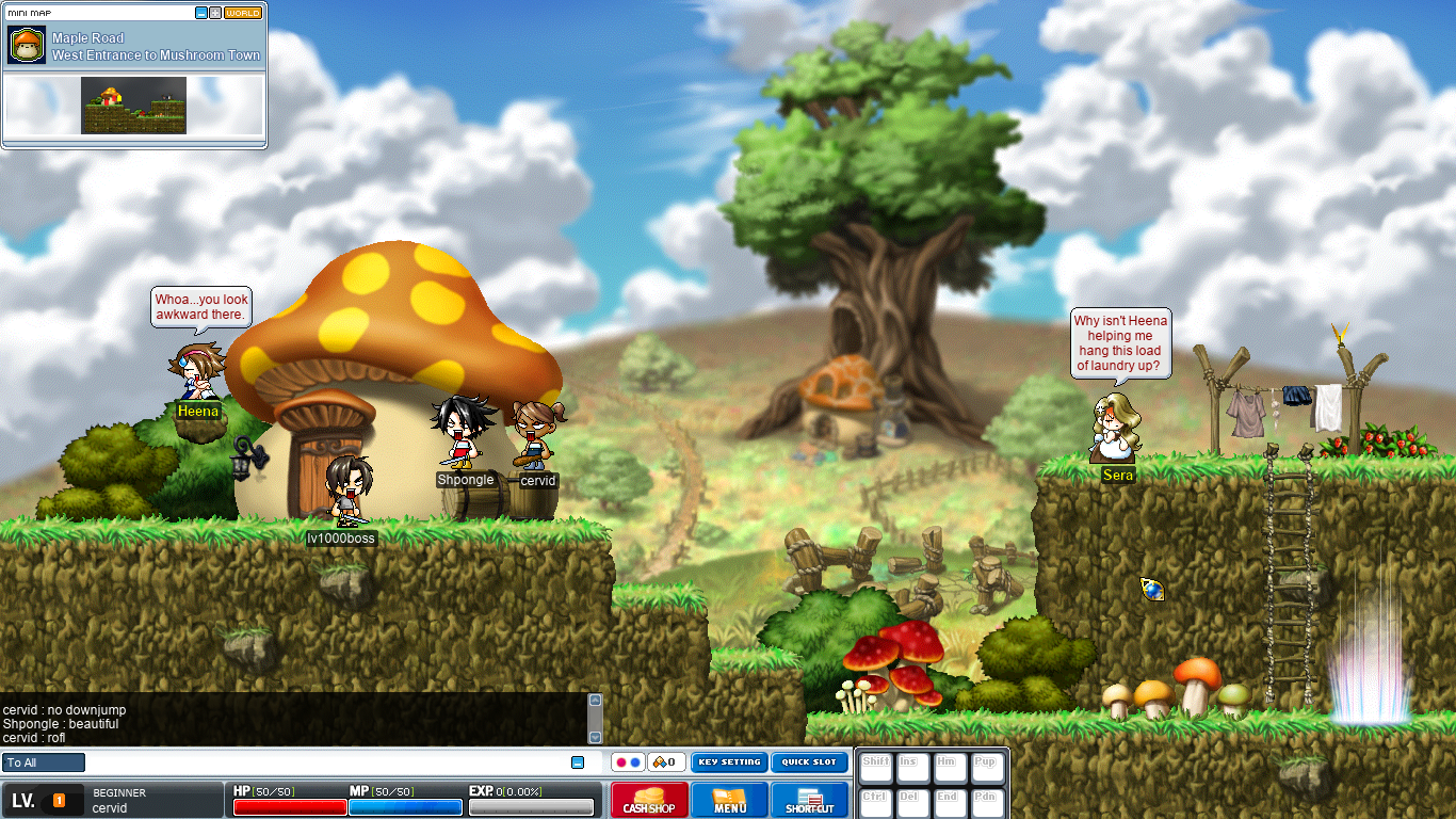 lv1000boss, Shpongle, & cervid greet the old Maple world