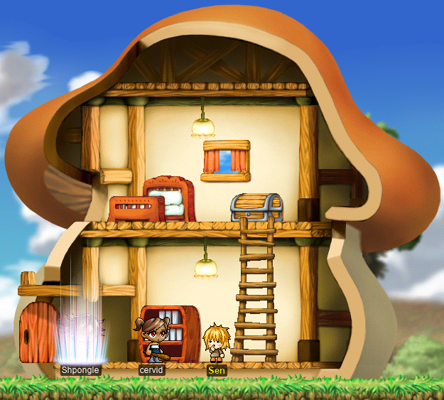Meeting with Sen at Mushroom Town Townstreet