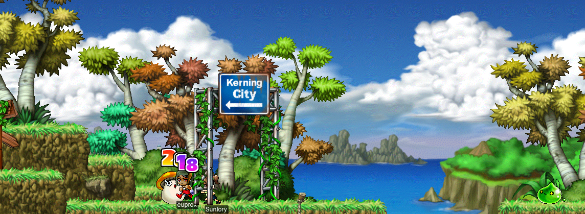 On the way to Kerning City from the 3-Way Road-Split