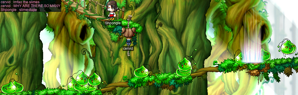 Slime dupe at The Field Up North of Ellinia