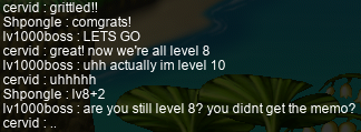 Now we’re all level 8…