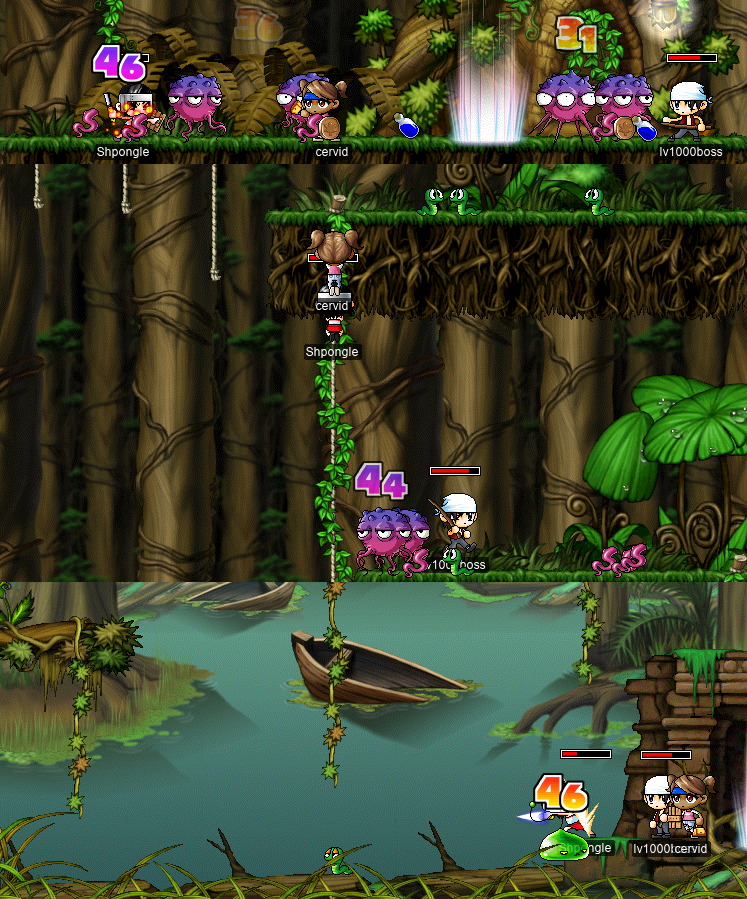 Through the swamp…