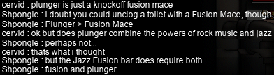 Plunger vs. Fusion Mace