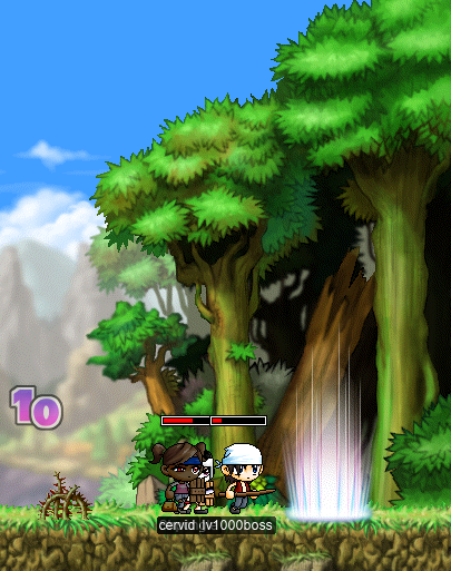 The gang enters Ellinia