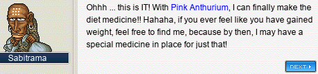 Sabitrama: Ohhh … this is IT! With Pink Anthurium, I can finally make the diet medicine!! Hahaha, if you ever feel like you have gained weight, feel free to find me, because by then, I may have a special medicine in place for just that!
