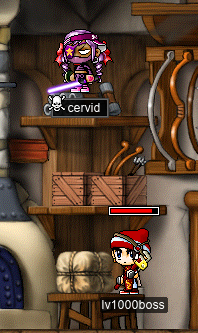 Grabbing some Whitebottoms at the Henesys Weapon Store