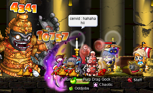 iffi visits Gock & cervip fighting Rabanana (cervid: hahaha hii)