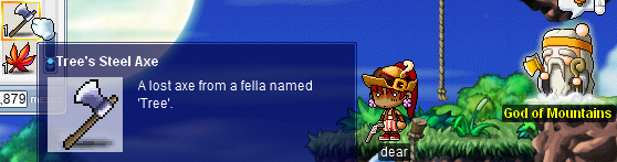 Tree’s Steel Axe: A lost axe from a fella named ‘Tree’.