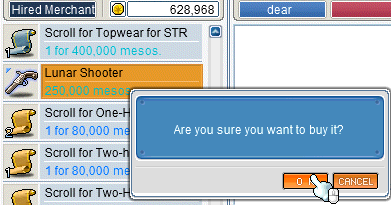 Buying the Lunar Shooter for 250k out of my 629k