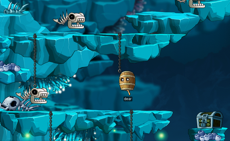 dear in Oak Barrel descends the Deep Sea Gorge