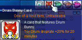 Drum Bunny Card