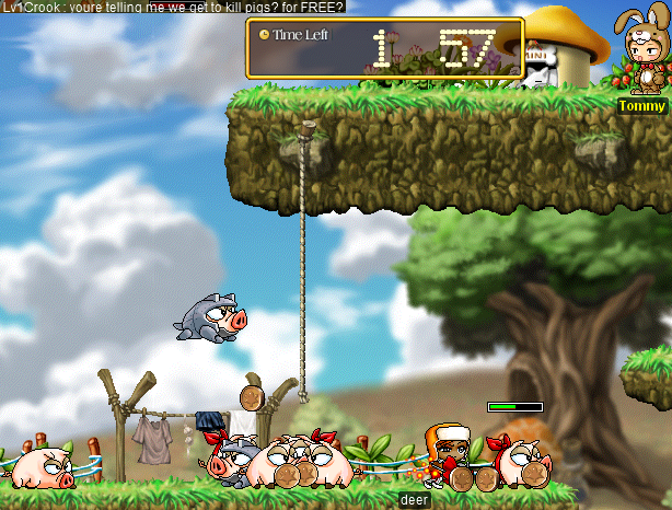 HPQ bonus stage (Lv1Crook: youre telling me we get to kill pigs? for FREE?)