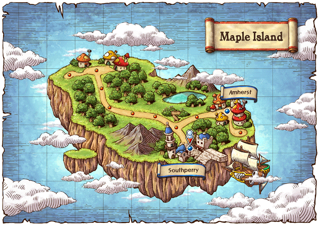 Maple Island world map