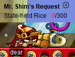 Mr. Shim’s Request: State-held Rice 0/300