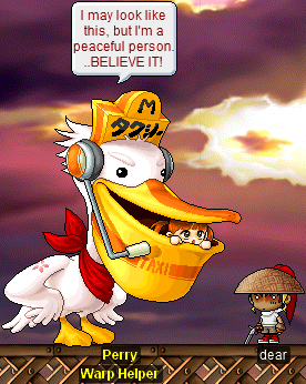 Perry | Warp Helper : I may look like this, but I’m a peaceful person…BELIEVE IT!