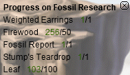 dear’s progress on “Progress on Fossil Research”