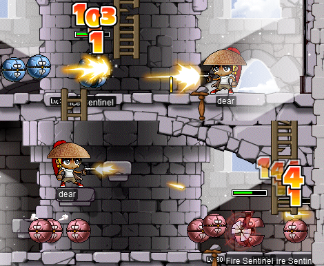 dear vs. Ice Sentinels & Fire Sentinels