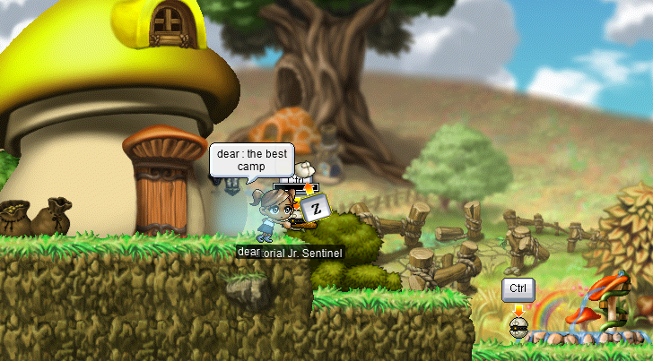 dear levels up from a Tutorial Jr. Sentinel (dear: “the best camp”)