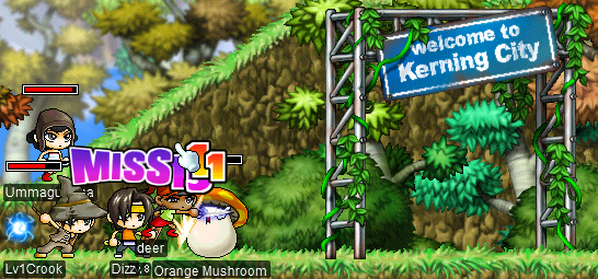 The gang heads out of the Kerning zone