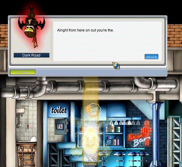 pudella advances to bandit (Dark Road: Alright from here on out you’re the.)